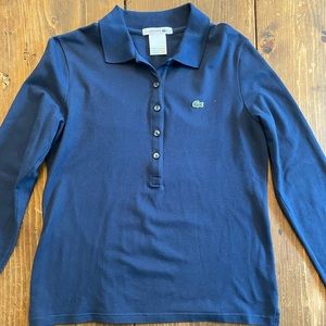 Lacoste size 38 boys long sleeve polo.